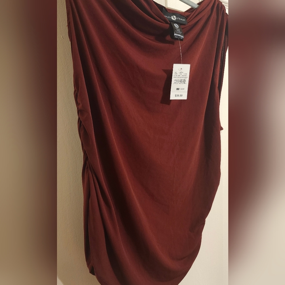 Ashley Stewart Ruched Off The Shoulder Top - Picture 3 of 5